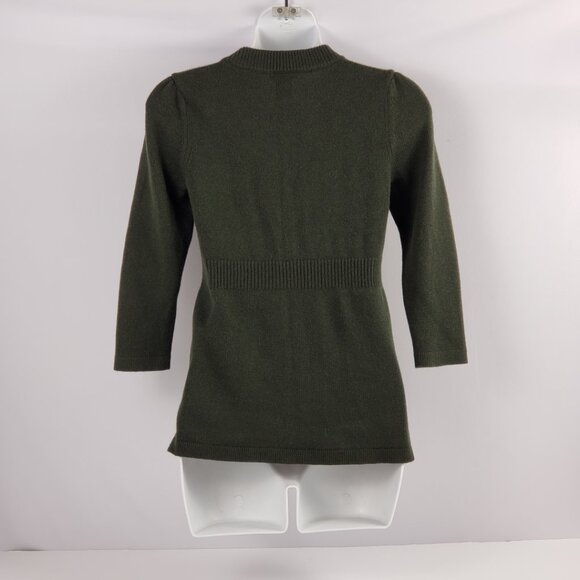 Ann Taylor Petite XSP Green Cardigan Sweater Womens Button Down 3/4 Sleeve - Picture 4 of 13
